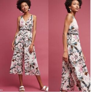 Anthropologie Plenty by Tracy Reese Floral Wide-Leg Jumpsuit Size 10